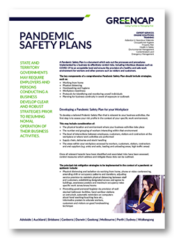 COVID-19 or Pandemic Safety Plans Fact Sheet